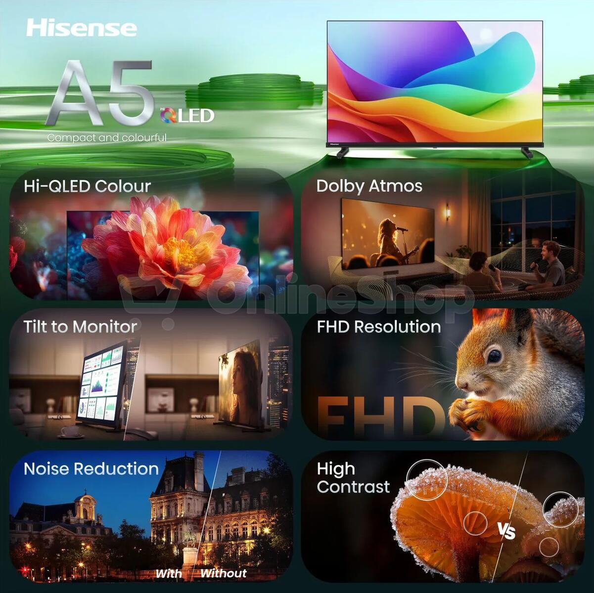 Hi-QLED Smart FHD TV Hisense 40A5S
