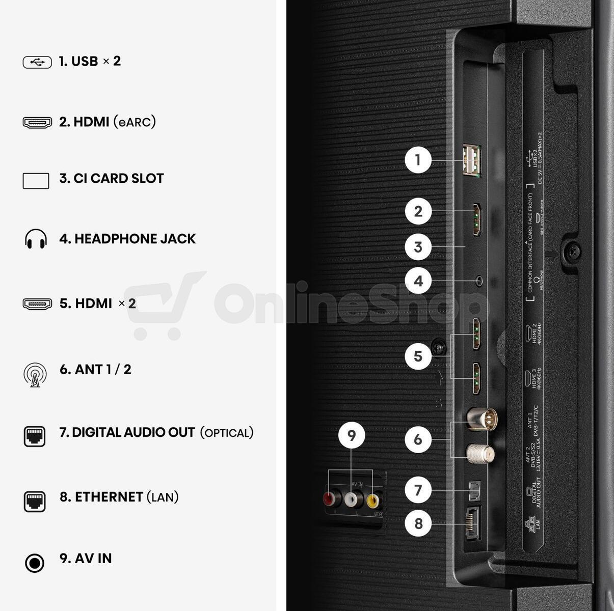 UHD Smart 4K TV Hisense 58A6S