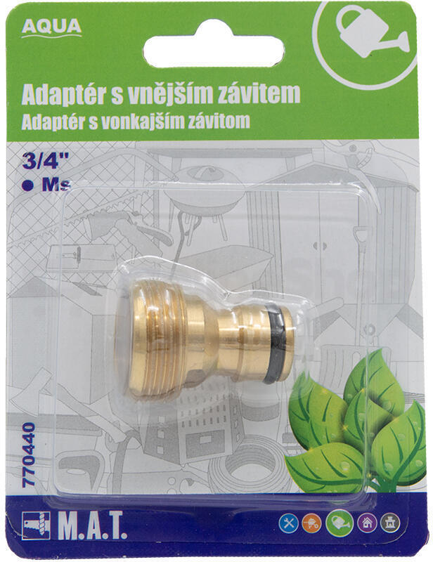 M.A.T. GROUP adaptér s vnějším závitem 3/4" Ms AQUA