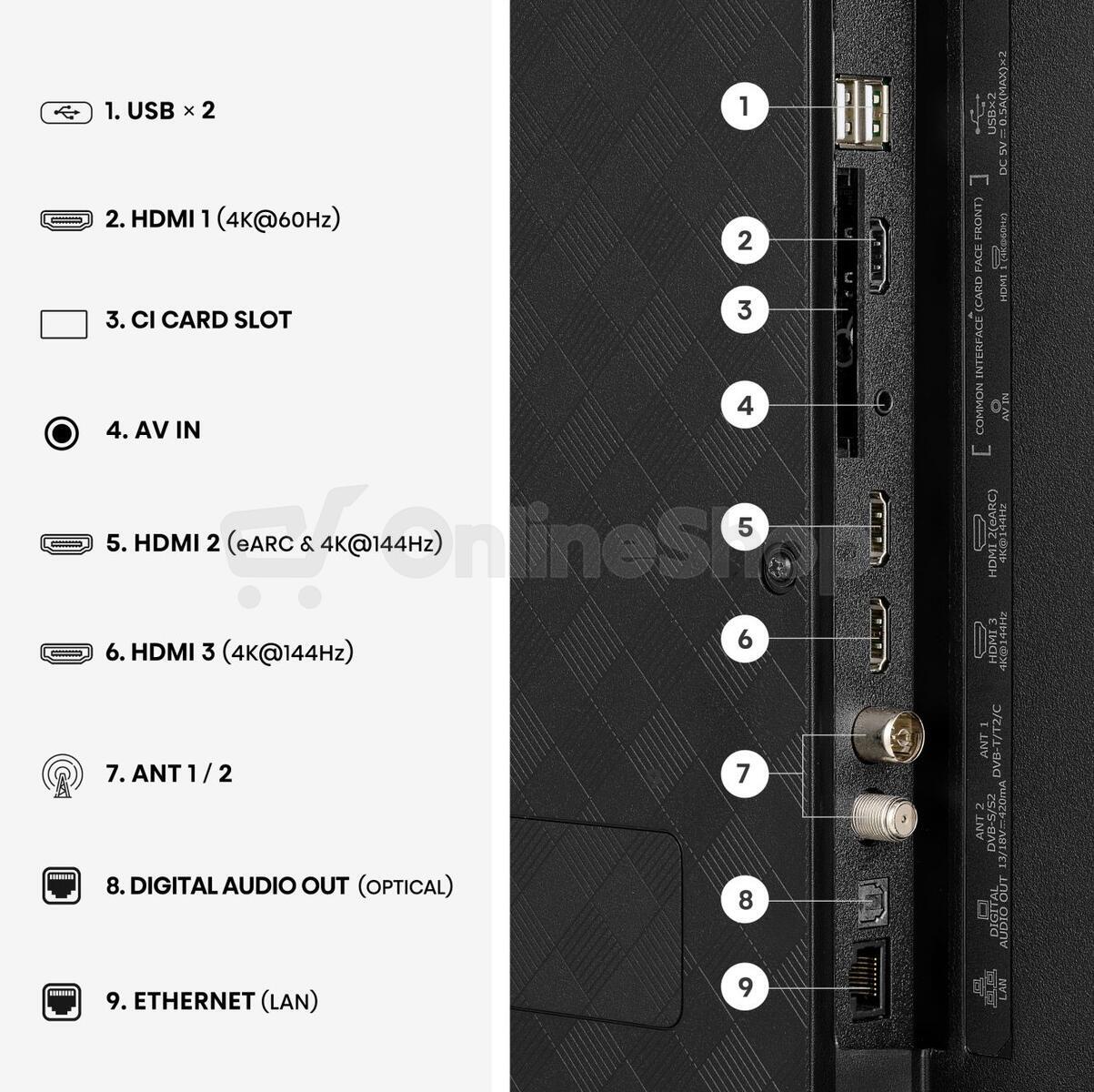 Hi-QLED Smart TV Hisense 43E7S PRO