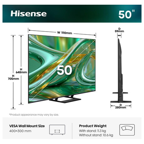 Hisense 50E8S (foto 4)