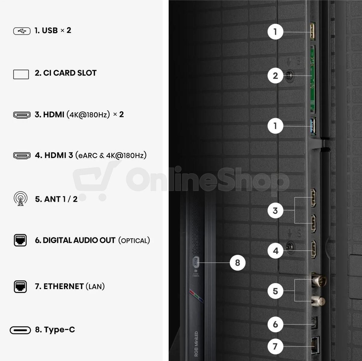 RGB MiniLED TV Hisense 75UR9S