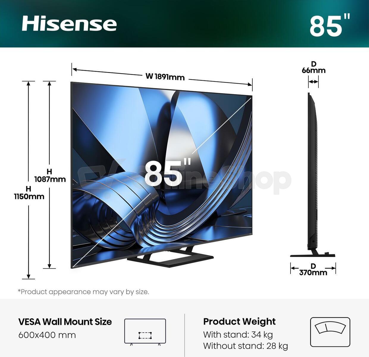 ULED Smart TV Hisense 85U7SE