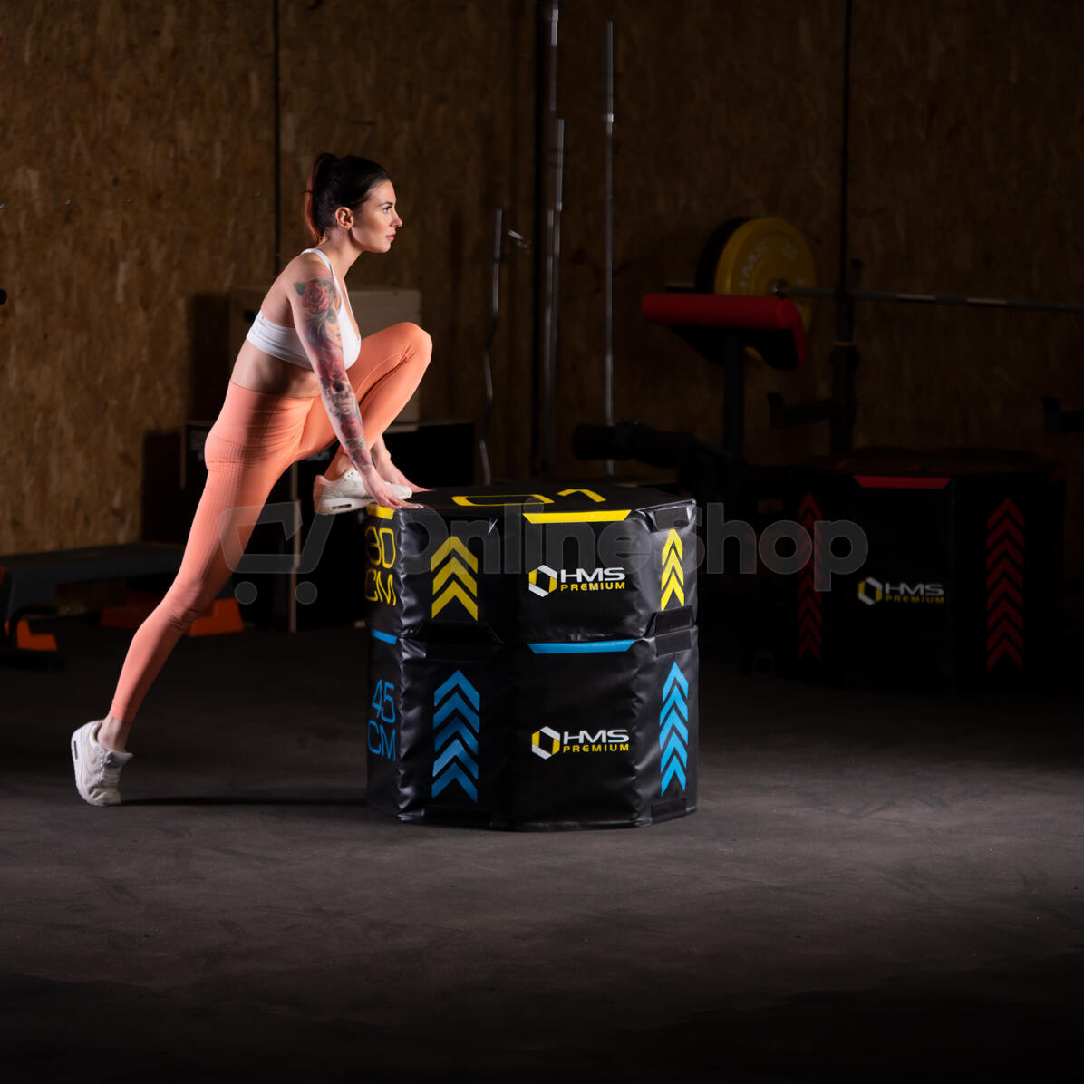 Sada osmihranných Plyo boxů HMS Premium PYOBS01