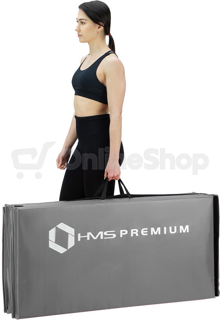 Skládací žíněnka HMS Premium MGS01 šedá