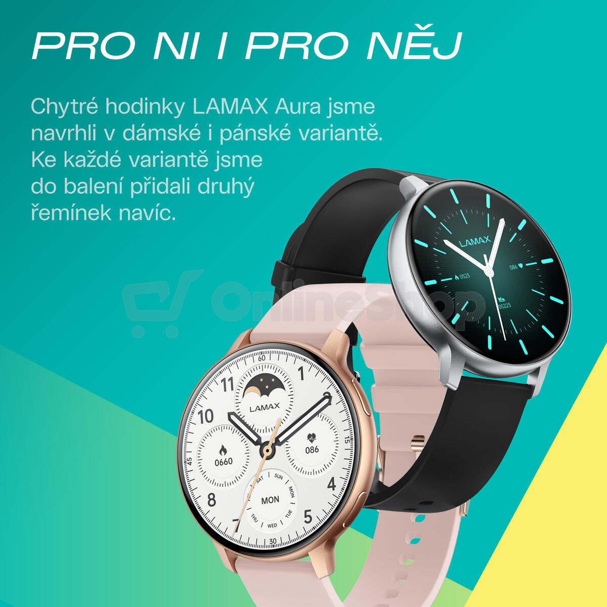 Chytré hodinky LAMAX Aura Silver