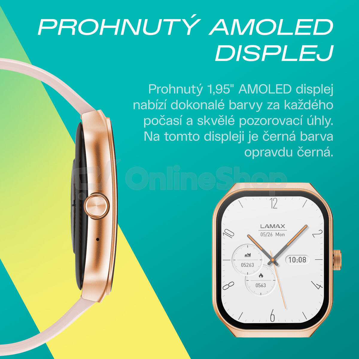 Chytré hodinky LAMAX Flow AMOLED Rose Gold | Skutečná fotografie prodávaného kusu | Skutečná fotografie prodávaného kusu | Skutečná fotografie prodávaného kusu | Skutečná fotografie prodávaného kusu