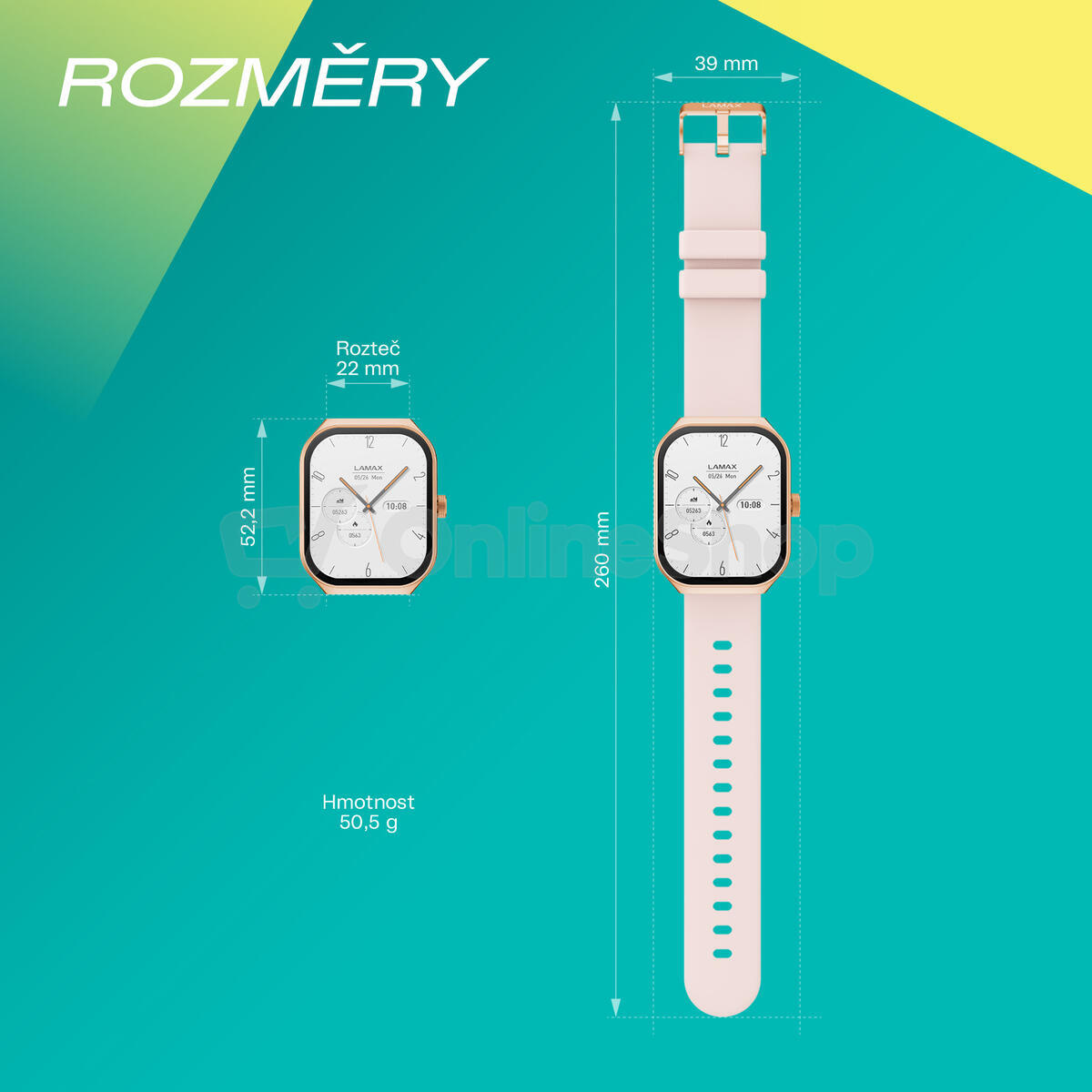 Chytré hodinky LAMAX Flow AMOLED Rose Gold | Skutečná fotografie prodávaného kusu | Skutečná fotografie prodávaného kusu | Skutečná fotografie prodávaného kusu | Skutečná fotografie prodávaného kusu
