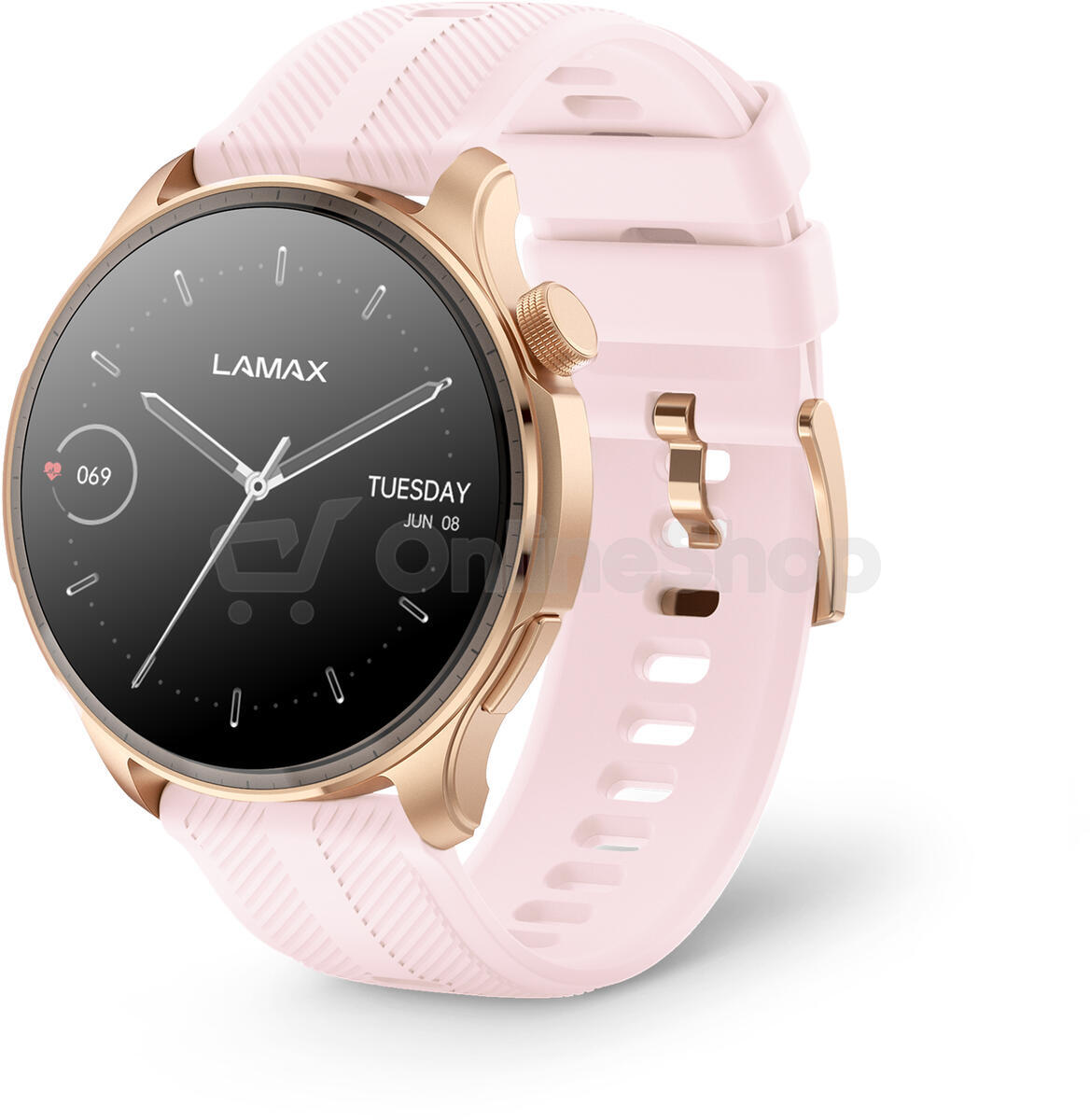 Chytré hodinky LAMAX Prism AMOLED Rose Gold