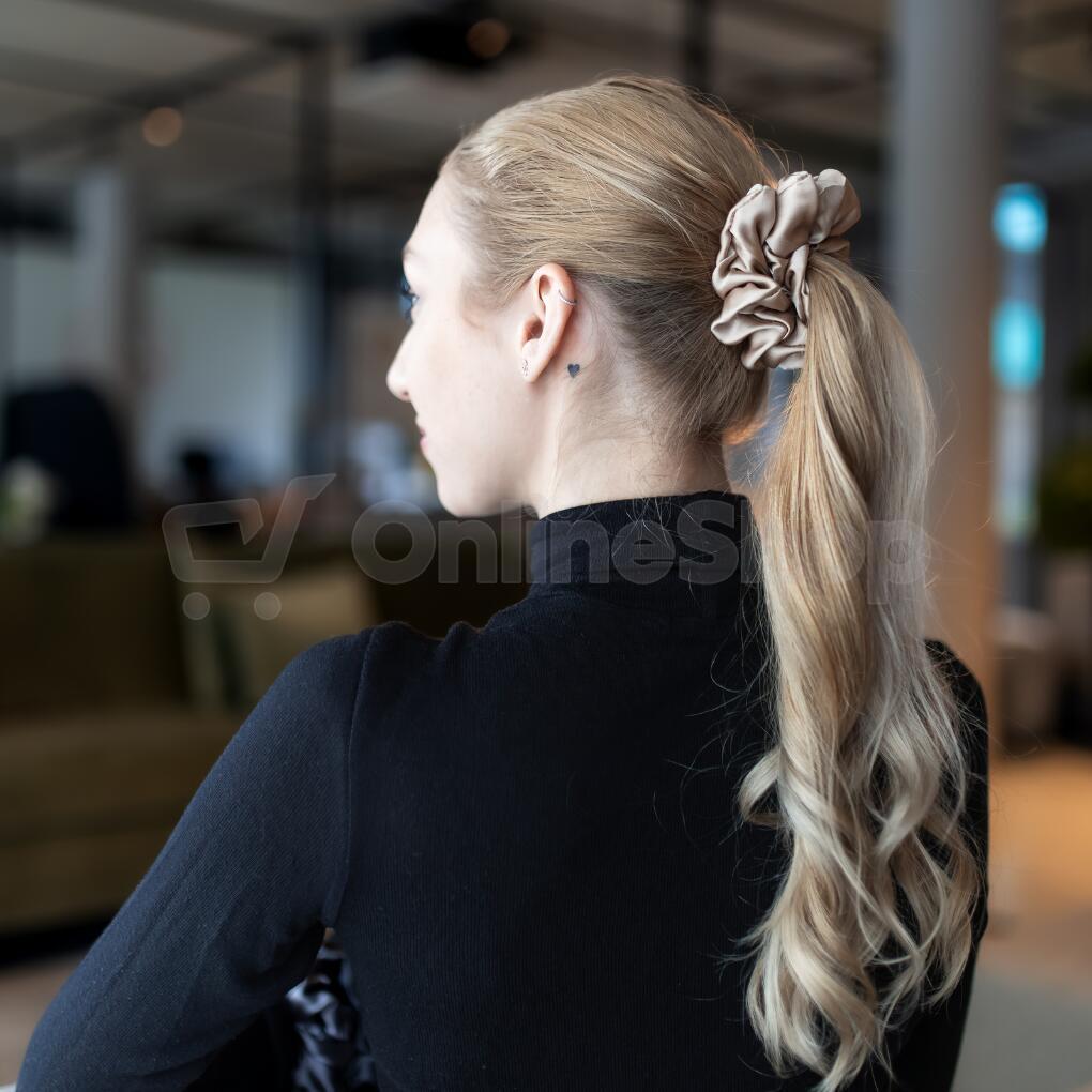 Hedvábná gumička HEDDA Mallys rosegold maxi