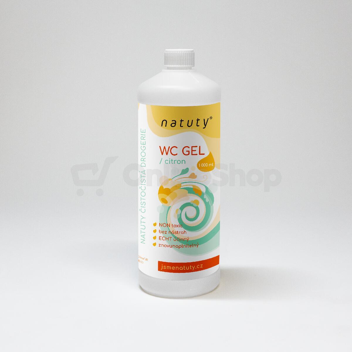 Natuty WC gel s vůní citronu 1 000 ml