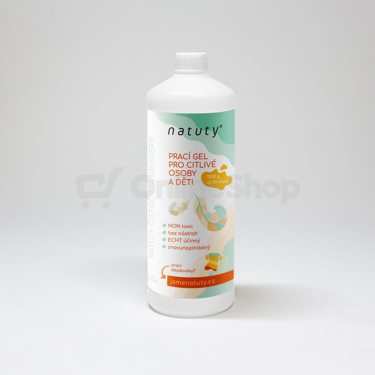 Natuty Prací gel pro citlivé osoby a děti 100 ml