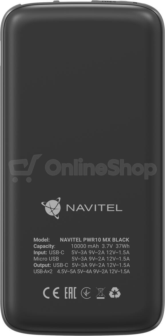 Powerbanka Navitel PWR10 MX, černá