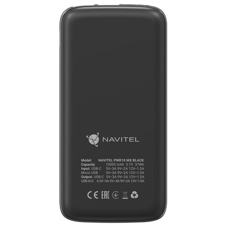 Powerbanka Navitel PWR10 MX, černá