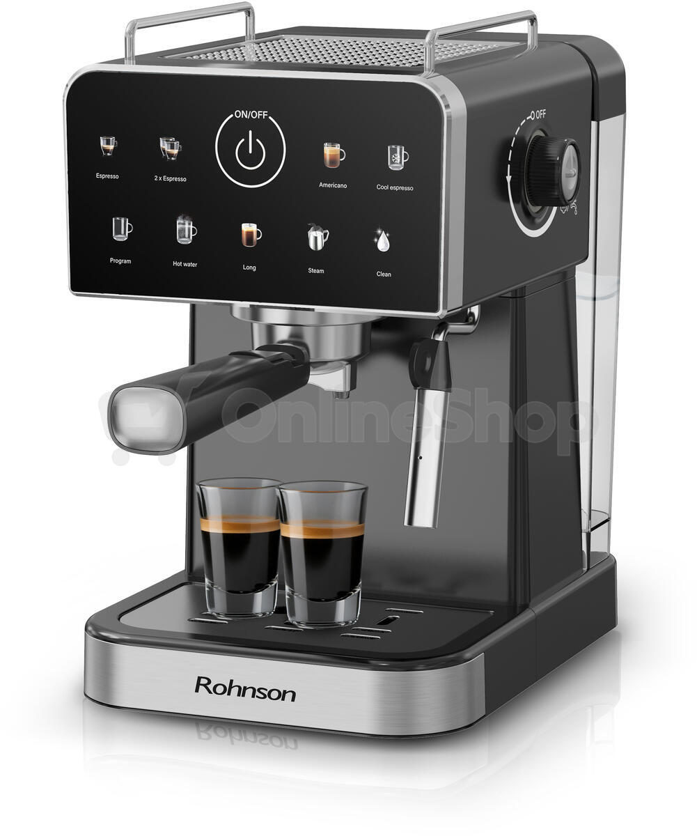 Kávovar Rohnson R-98033B Espresso Hot & Cold, černý
