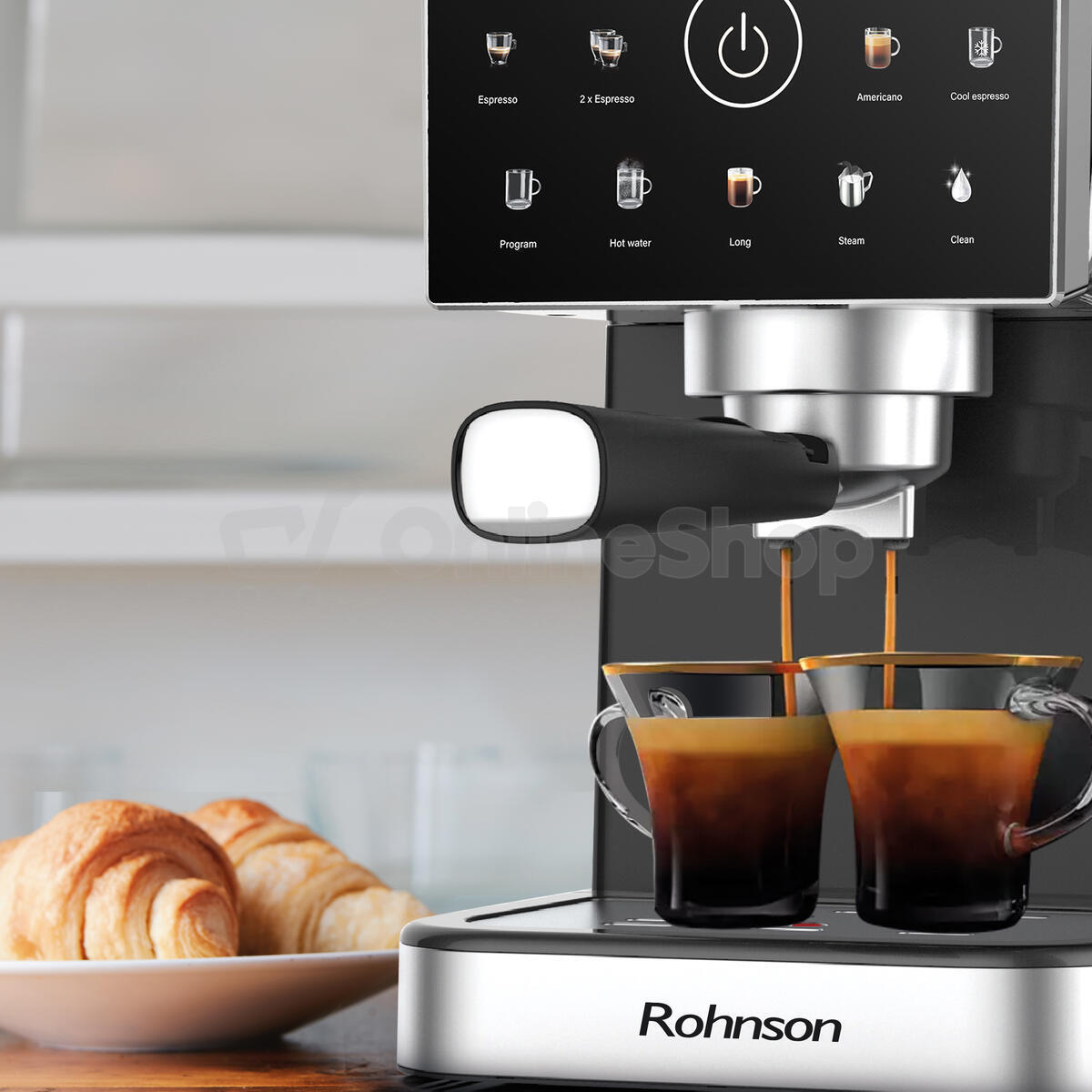 Kávovar Rohnson R-98033B Espresso Hot & Cold, černý