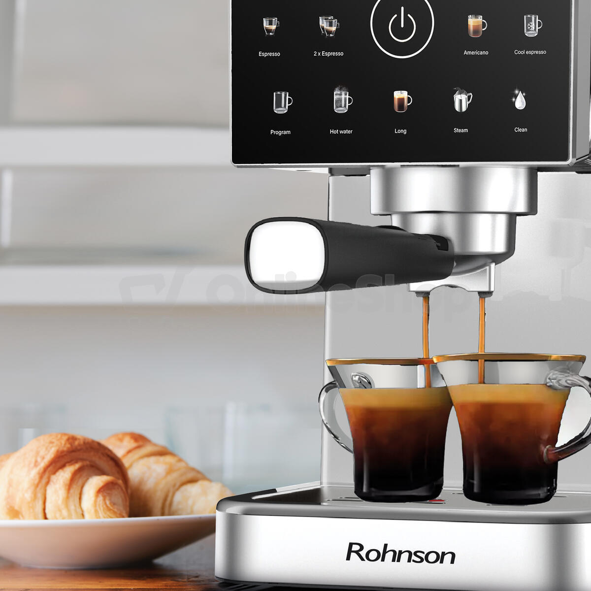 Kávovar Rohnson R-98033C Espresso Hot & Cold, krémový