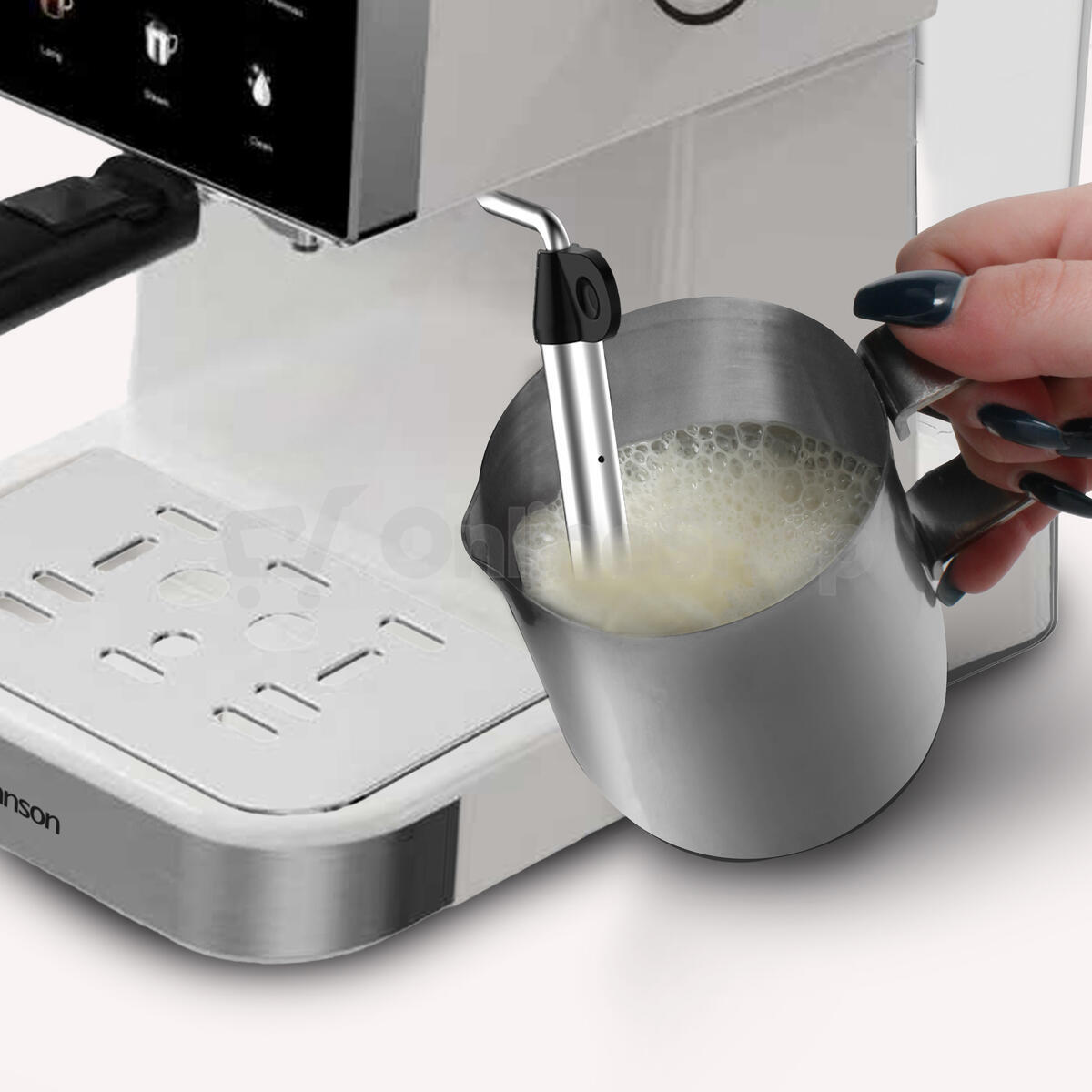 Kávovar Rohnson R-98033C Espresso Hot & Cold, krémový