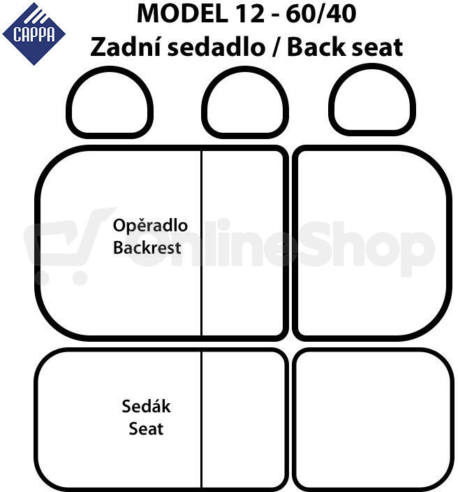 Cappa Autopotahy MITO šedá Škoda Octavia