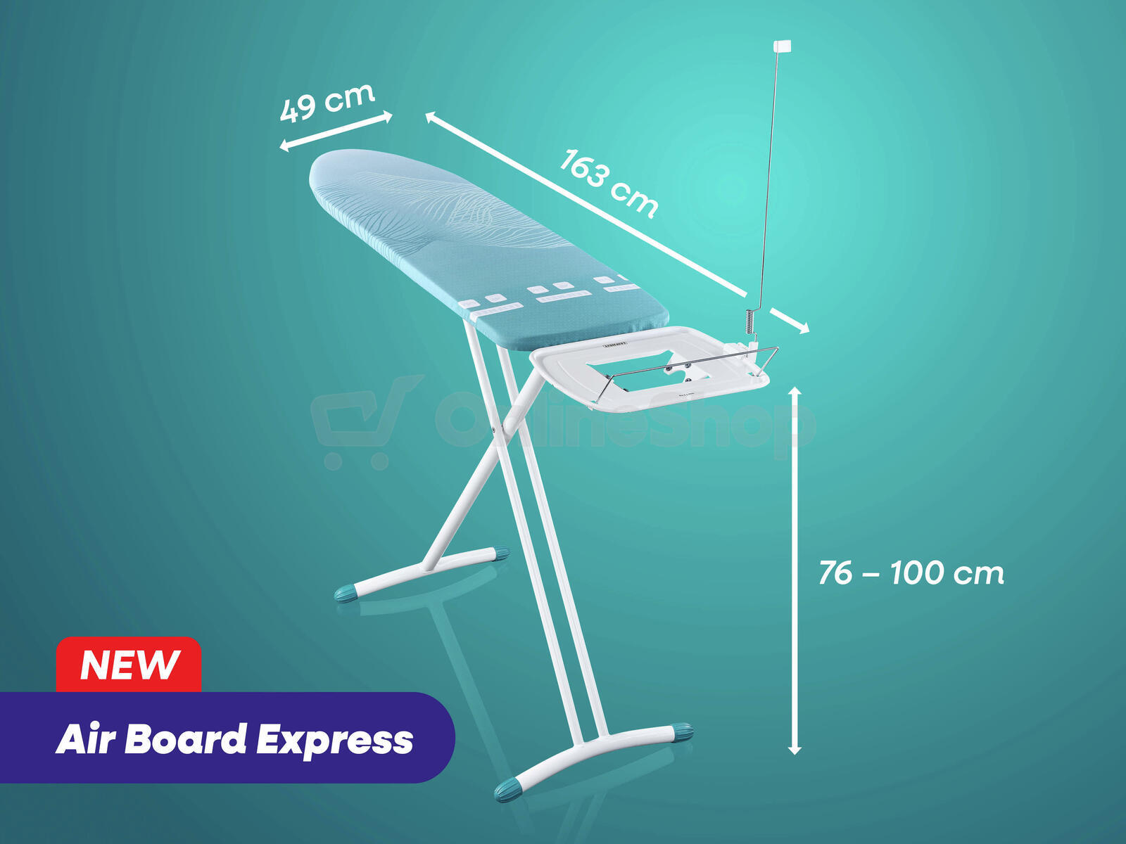 Žehlící prkno Leifheit Air Board Express L Solid, modré