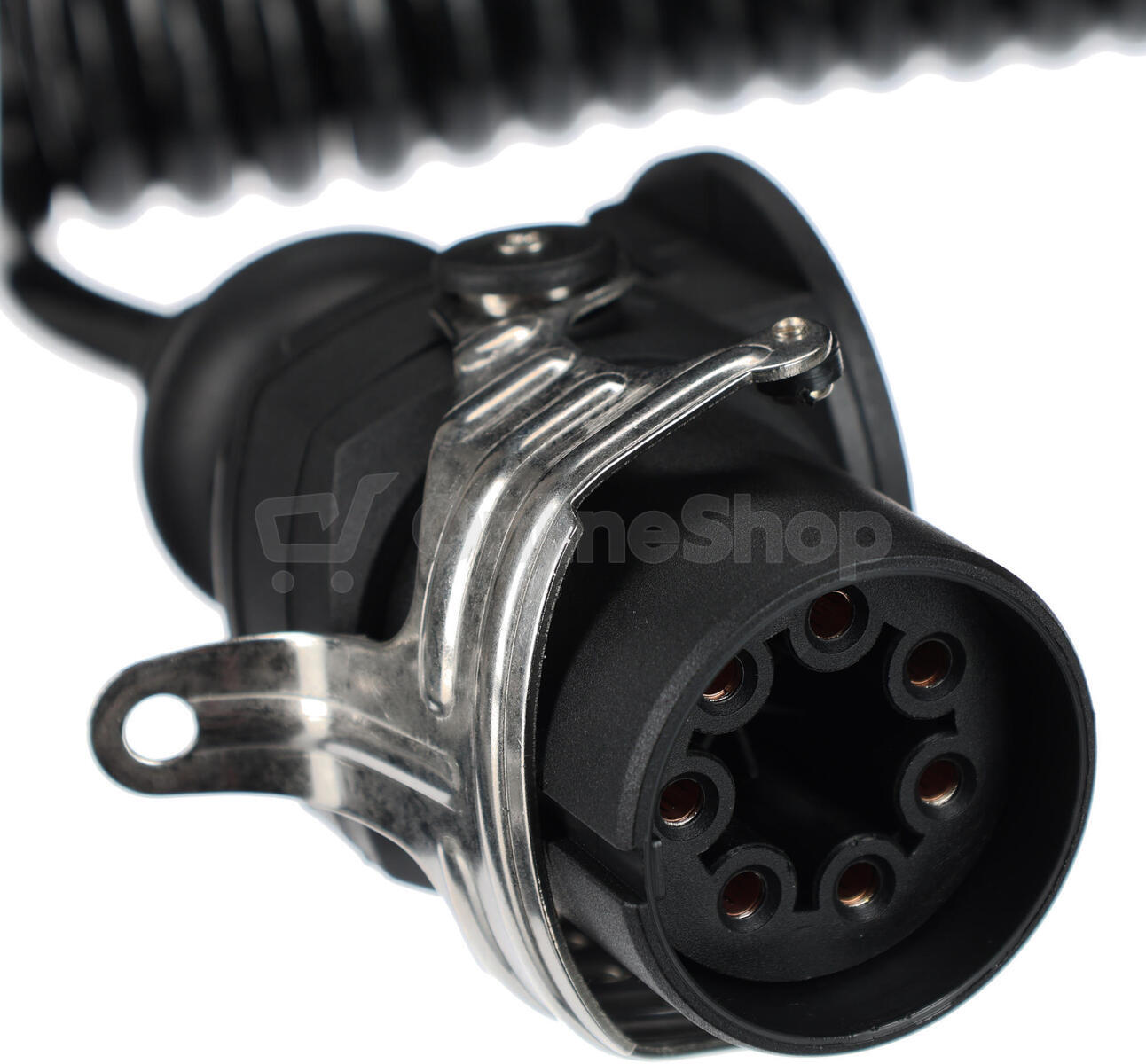 Propojovací spirálový EBS kabel 7pin TRAILER CABLE 14, 24V, 3,5m SIXTOL