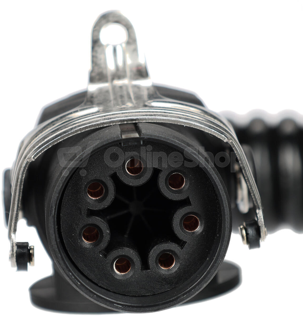 Propojovací spirálový EBS kabel 7pin TRAILER CABLE 14, 24V, 3,5m SIXTOL