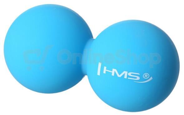 Dvojitý masážní míč HMS BLC02 modrý - Lacrosse Ball