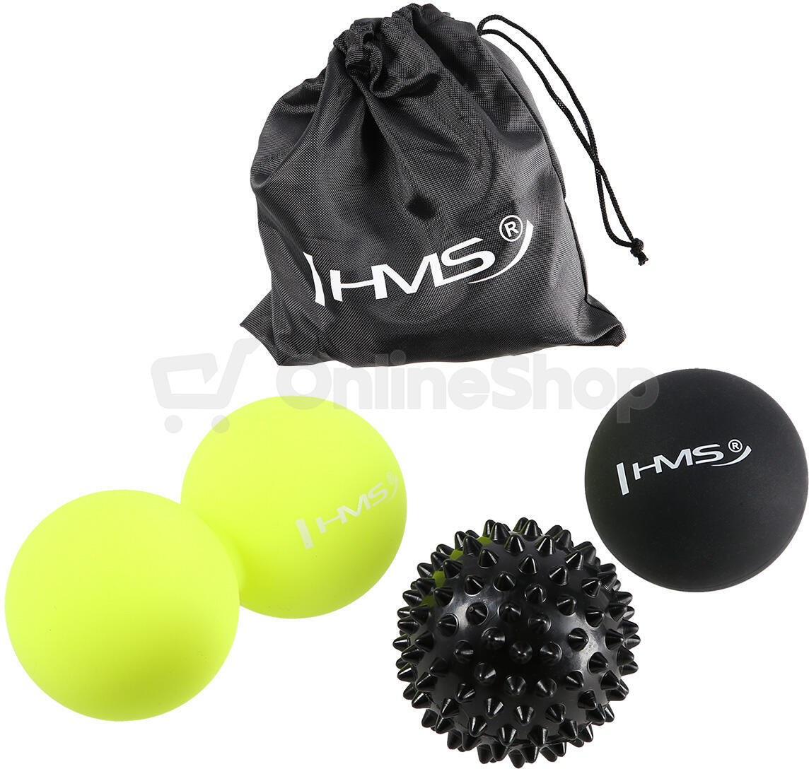 Sada masážních míčků Lacrosse Ball HMS BLS01