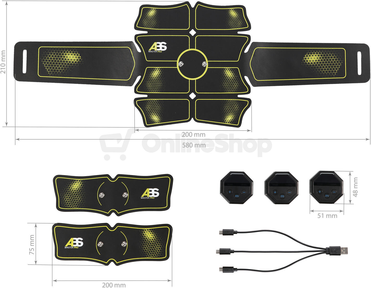 EMS posilovač svalů HMS ABS Master PRO Super