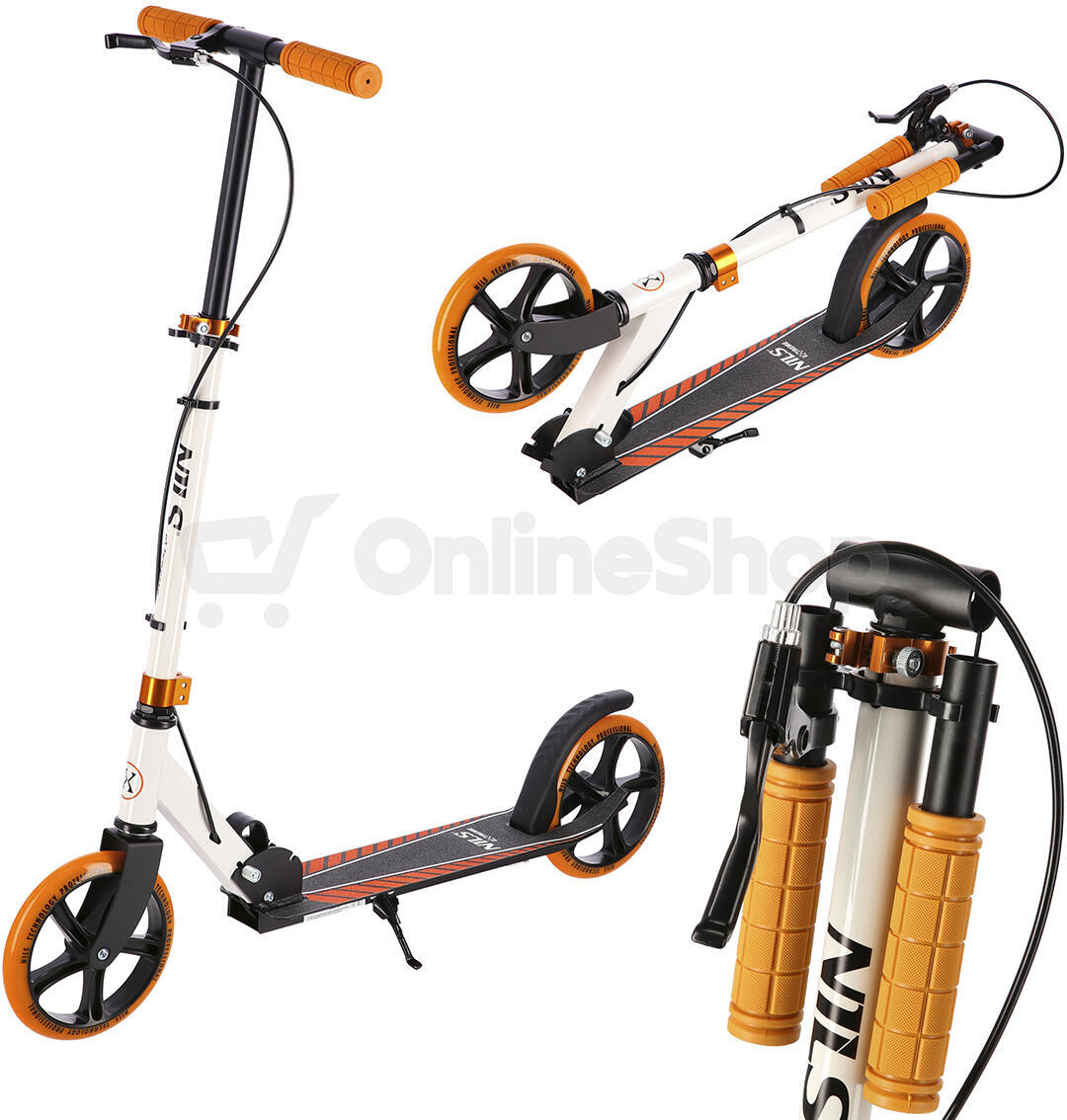Koloběžka NILS Extreme HM0107 bílo-oranžová