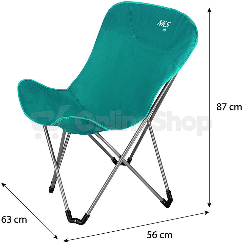 Skládací křeslo NILS Camp NC3051 zelené