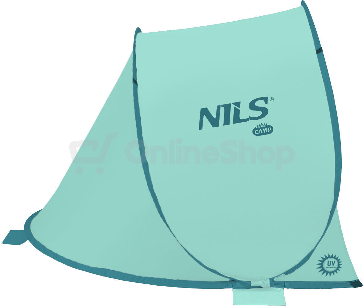 Samorozkládací plážový stan NILS Camp NC3173 mentolový