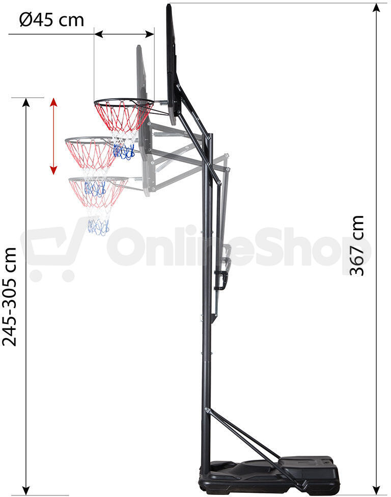 Basketbalový koš NILS ZDK020
