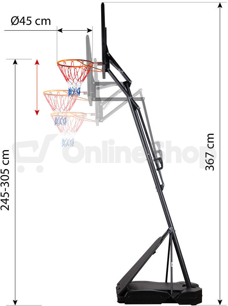 Basketbalový koš NILS ZDK520
