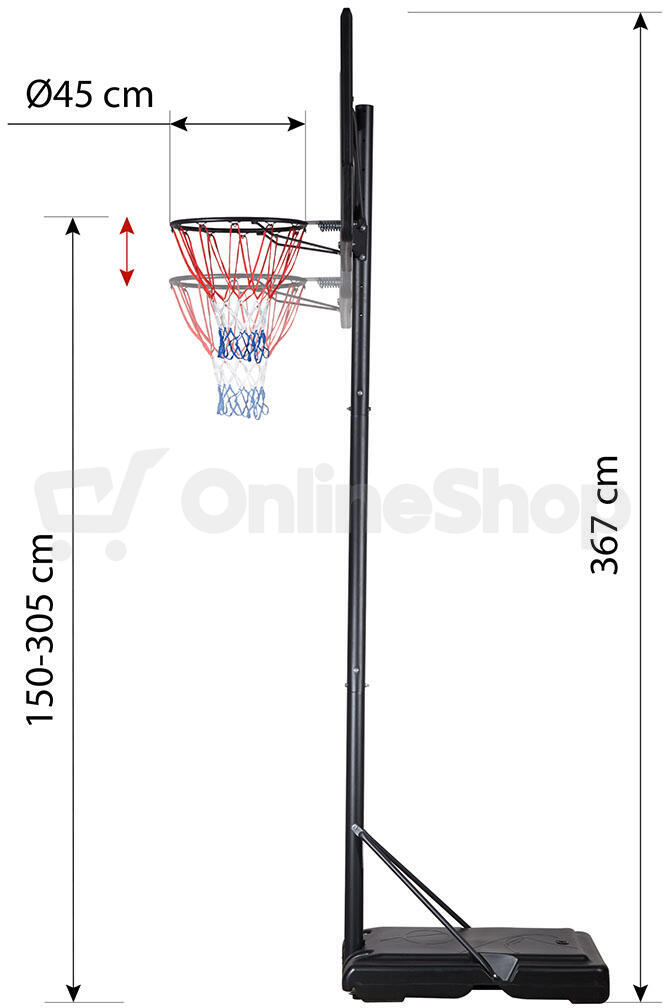 Basketbalový koš NILS ZDK321