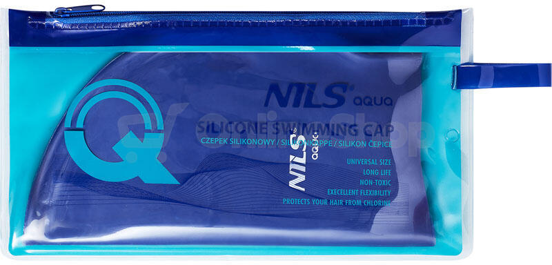 Silikonová čepice NILS Aqua NQC BL04 tmavěmodrá