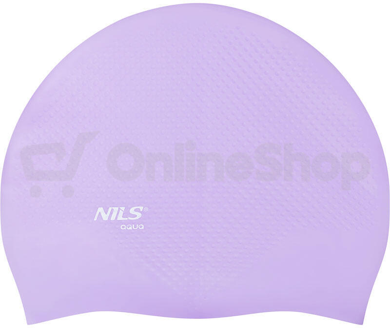 Silikonová čepice NILS Aqua NQC Dots fialová