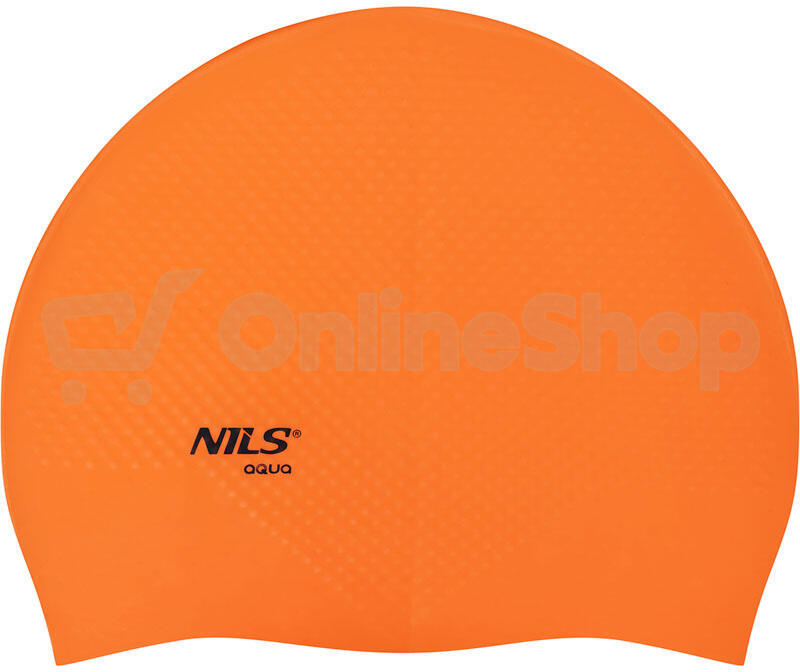Silikonová čepice NILS Aqua NQC Dots oranžová