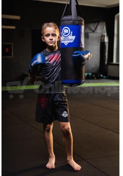 Boxovací pytel DBX BUSHIDO Kids 60cm/22cm 7kg pro děti, modrý