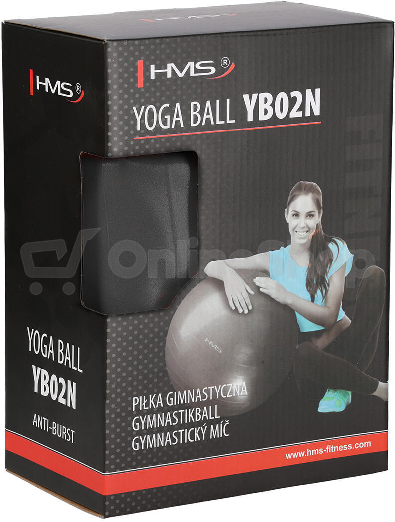 Gymnastický míč HMS YB02N 65 cm černý