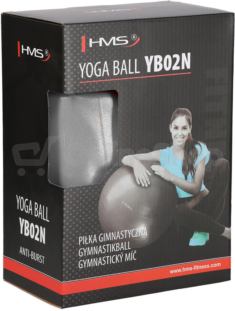 Gymnastický míč HMS YB02N 75 cm šedo-stříbrný