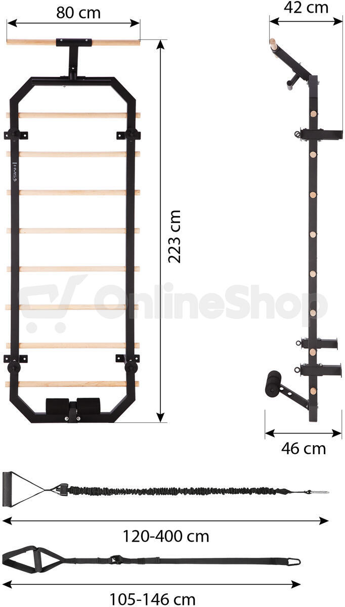 Multifunkční žebřiny HMS DW2708