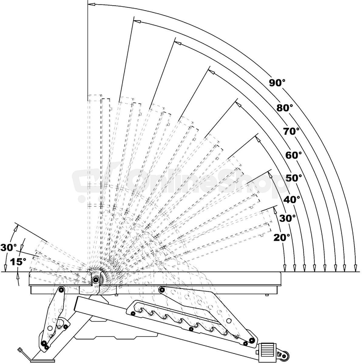 Variabilní posilovací lavice HMS L3150
