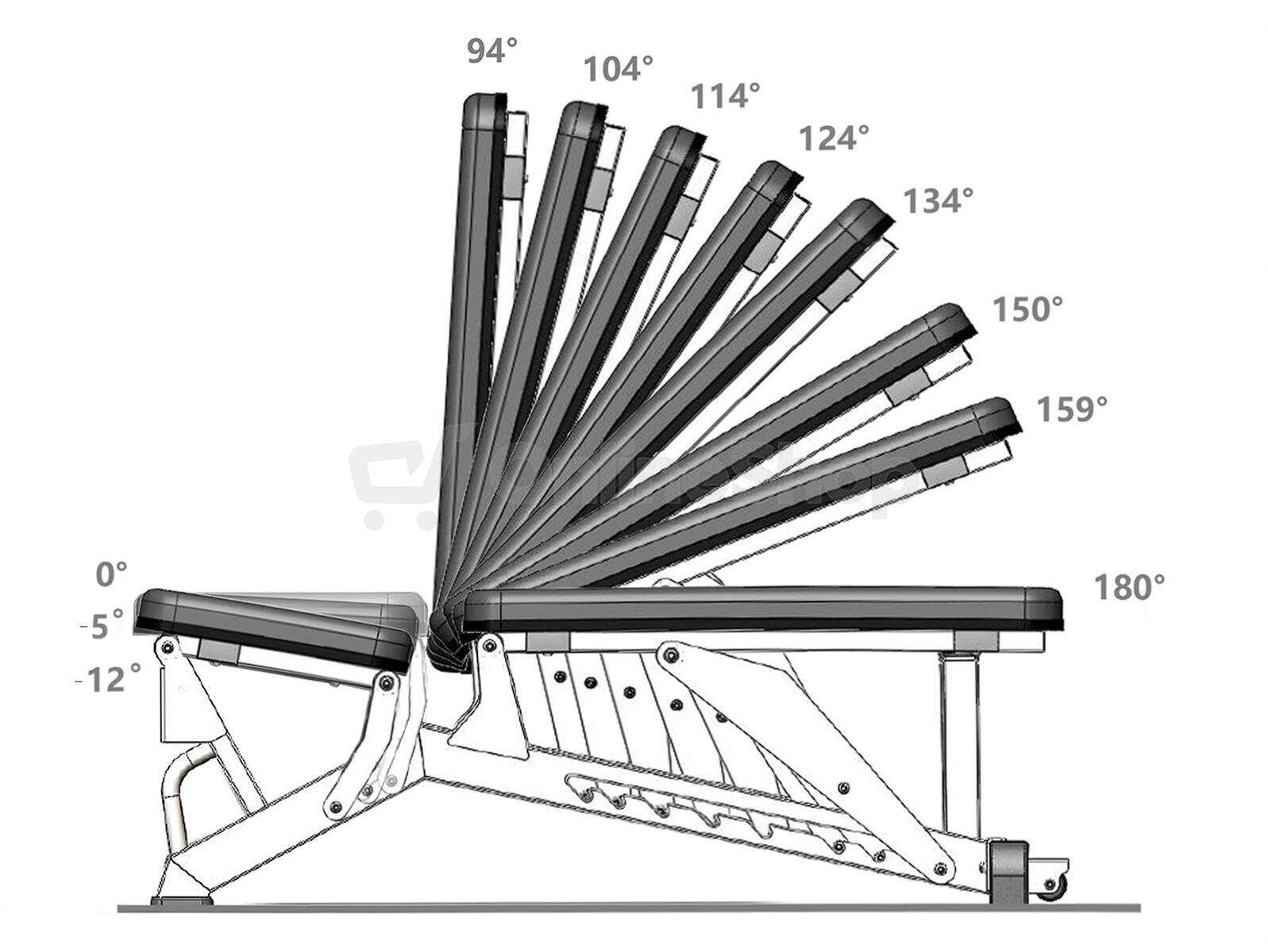 Variabilní posilovací lavice HMS L1237