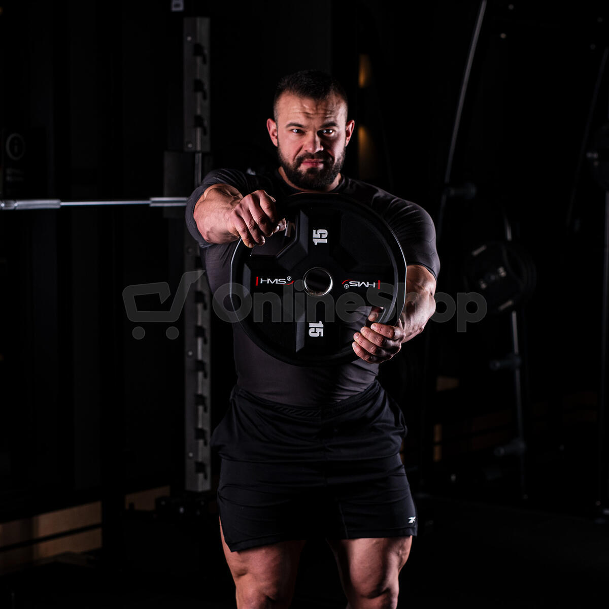 Olympijský polyuretanový kotouč HMS TPC15 15 kg