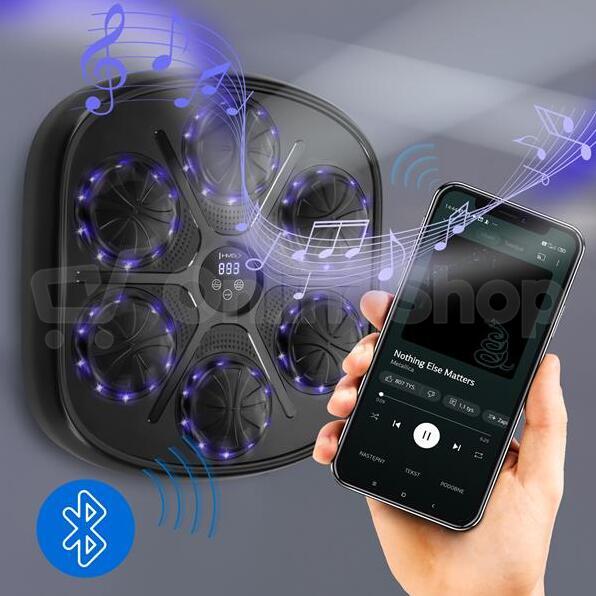 Elektronický boxerský terč HMS TB03 s LED, Bluetooth a rukavicemi (Music Boxing Machine)