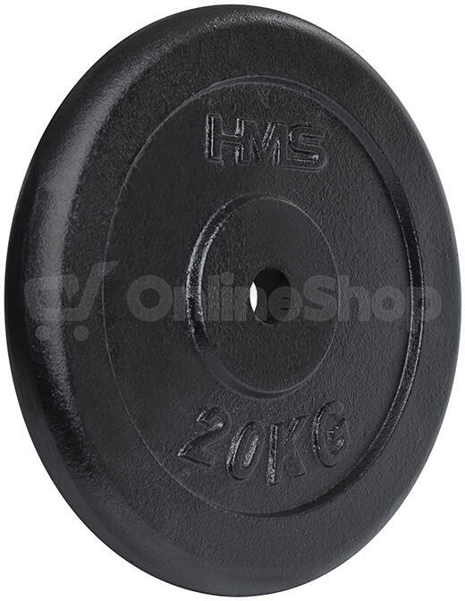 Černý litinový kotouč HMS 20 kg