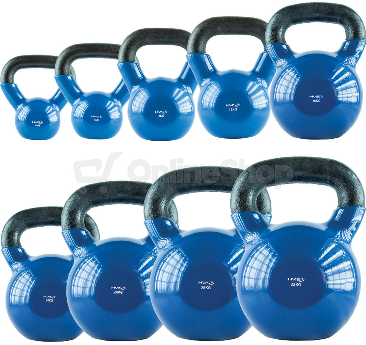 Kettlebel HMS KN 8 kg pokrytý vinylem