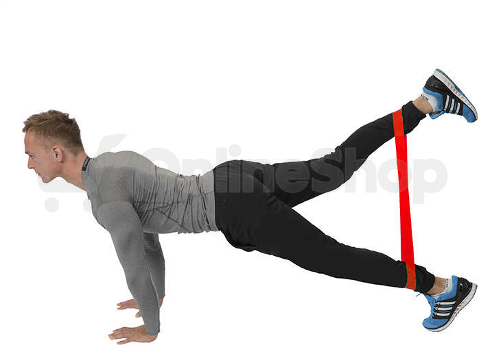 Fitness guma HMS GU04 červená