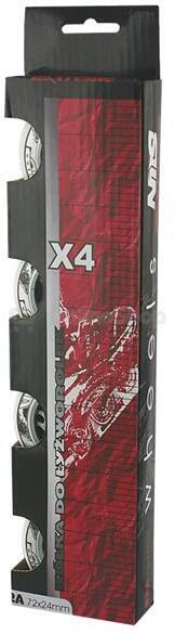 KOLEČKA NILS EXTREME PU 76x24 BÍLÉ (4KS)